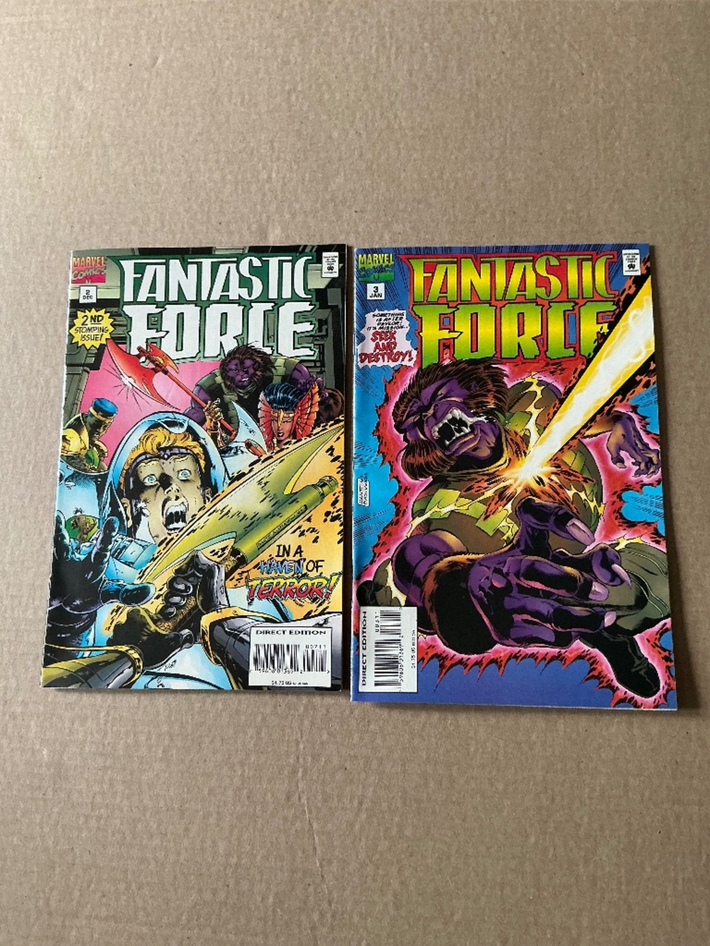 Marvel Comics Fantastic Force Lot Issues 2 & 3 1995 with free gift